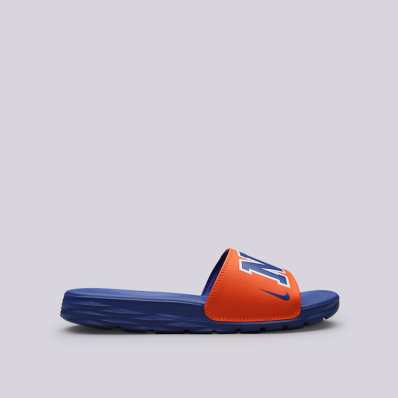  синие сланцы Nike Benassi Solarsoft NBA 917551-800 - цена, описание, фото 1